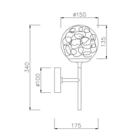 Kinkiet nowoczesny – Ligero MOD061WL-01BS - Maytoni